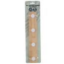 Κρεμάστρα Τοίχου 4 Θέσεων Αυτοκόλλητη Μπαμπού Σε 2 Χρώματα