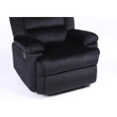 Πολυθρόνα Ανακλινόμενη ArteLibre CARINAE Μαύρο Βελούδο 93x90x100cm