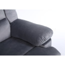 Πολυθρόνα Ανακλινόμενη ArteLibre CARINAE Γκρι Βελούδο 93x90x100cm