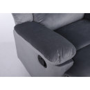 Πολυθρόνα Ανακλινόμενη ArteLibre CARINAE Γκρι Βελούδο 93x90x100cm