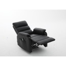 Πολυθρόνα Ανακλινόμενη ArteLibre RIGIL Με Λειτουργία Μασάζ Μαύρο PU 75x87x102cm