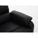 Πολυθρόνα Ανακλινόμενη ArteLibre RIGIL Με Λειτουργία Μασάζ Μαύρο PU 75x87x102cm