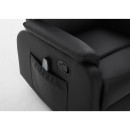 Πολυθρόνα Ανακλινόμενη ArteLibre RIGIL Με Λειτουργία Μασάζ Μαύρο PU 75x87x102cm