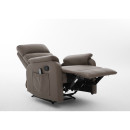 Πολυθρόνα Ανακλινόμενη ArteLibre RIGIL Με Λειτουργία Μασάζ Καφέ PU 75x87x102cm