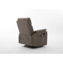 Πολυθρόνα Ανακλινόμενη ArteLibre RIGIL Με Λειτουργία Μασάζ Καφέ PU 75x87x102cm