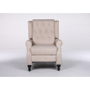 Πολυθρόνα Ανακλινόμενη ArteLibre ALNAIR Μπεζ Ύφασμα 78x85x104cm