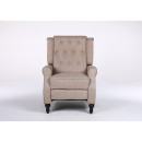 Πολυθρόνα Ανακλινόμενη ArteLibre ALNAIR Καφέ Ύφασμα 78x85x104cm