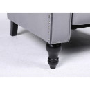 Πολυθρόνα Ανακλινόμενη ArteLibre ALNAIR Γκρι Βελούδο 78x85x104cm