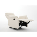 Πολυθρόνα Ανακλινόμενη ArteLibre TALITHA Μπεζ PU 79x97x101cm