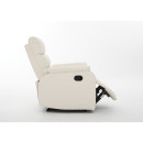 Πολυθρόνα Ανακλινόμενη ArteLibre TALITHA Μπεζ PU 79x97x101cm