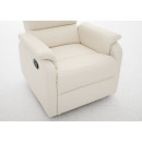 Πολυθρόνα Ανακλινόμενη ArteLibre TALITHA Μπεζ PU 79x97x101cm