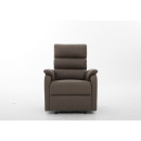 Πολυθρόνα Ανακλινόμενη ArteLibre TALITHA Καφέ PU 79x97x101cm