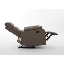 Πολυθρόνα Ανακλινόμενη ArteLibre TALITHA Καφέ PU 79x97x101cm