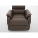 Πολυθρόνα Ανακλινόμενη ArteLibre TALITHA Καφέ PU 79x97x101cm