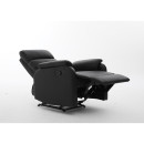 Πολυθρόνα Ανακλινόμενη ArteLibre TALITHA Μαύρο PU 79x97x101cm