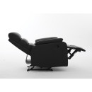 Πολυθρόνα Ανακλινόμενη ArteLibre TALITHA Μαύρο PU 79x97x101cm
