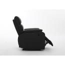 Πολυθρόνα Ανακλινόμενη ArteLibre TALITHA Μαύρο PU 79x97x101cm