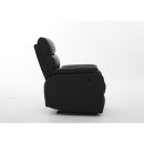 Πολυθρόνα Ανακλινόμενη ArteLibre TALITHA Μαύρο PU 79x97x101cm