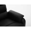 Πολυθρόνα Ανακλινόμενη ArteLibre TALITHA Μαύρο PU 79x97x101cm