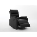Πολυθρόνα Ανακλινόμενη ArteLibre TALITHA Μαύρο PU 79x97x101cm