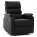 Πολυθρόνα Ανακλινόμενη ArteLibre TALITHA Μαύρο PU 79x97x101cm