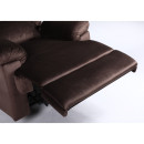 Πολυθρόνα Ανακλινόμενη ArteLibre NASHIRA Καφέ Βελούδο 88x90x99cm