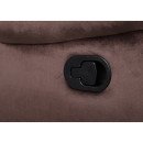 Πολυθρόνα Ανακλινόμενη ArteLibre NASHIRA Καφέ Βελούδο 88x90x99cm