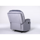 Πολυθρόνα Ανακλινόμενη ArteLibre NASHIRA Γκρι Βελούδο 88x90x99cm