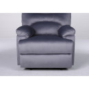 Πολυθρόνα Ανακλινόμενη ArteLibre NASHIRA Γκρι Βελούδο 88x90x99cm