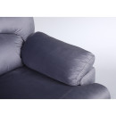 Πολυθρόνα Ανακλινόμενη ArteLibre NASHIRA Γκρι Βελούδο 88x90x99cm