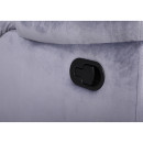 Πολυθρόνα Ανακλινόμενη ArteLibre NASHIRA Γκρι Βελούδο 88x90x99cm