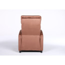 Πολυθρόνα Ανακλινόμενη ArteLibre TUREIS Καφέ Βελούδο 68x86x99cm