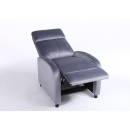 Πολυθρόνα Ανακλινόμενη ArteLibre TUREIS Γκρι Βελούδο 68x86x99cm