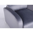 Πολυθρόνα Ανακλινόμενη ArteLibre TUREIS Γκρι Βελούδο 68x86x99cm