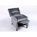 Πολυθρόνα Ανακλινόμενη ArteLibre MARKEB Γκρι Βελούδο 72x84x97cm