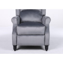 Πολυθρόνα Ανακλινόμενη ArteLibre MARKEB Γκρι Βελούδο 72x84x97cm