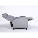 Πολυθρόνα Ανακλινόμενη ArteLibre ATRIA Γκρι Βελούδο 67.5x90x104cm