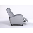 Πολυθρόνα Ανακλινόμενη ArteLibre ATRIA Γκρι Βελούδο 67.5x90x104cm