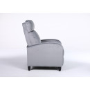Πολυθρόνα Ανακλινόμενη ArteLibre ATRIA Γκρι Βελούδο 67.5x90x104cm