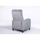 Πολυθρόνα Ανακλινόμενη ArteLibre ATRIA Γκρι Βελούδο 67.5x90x104cm