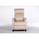 Πολυθρόνα Ανακλινόμενη ArteLibre ATRIA Εκρού Βελούδο 67.5x90x104cm