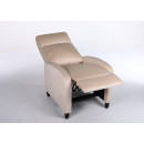 Πολυθρόνα Ανακλινόμενη ArteLibre ATRIA Εκρού Βελούδο 67.5x90x104cm