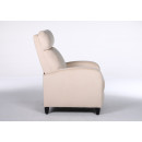 Πολυθρόνα Ανακλινόμενη ArteLibre ATRIA Εκρού Βελούδο 67.5x90x104cm