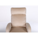 Πολυθρόνα Ανακλινόμενη ArteLibre ATRIA Εκρού Βελούδο 67.5x90x104cm