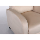 Πολυθρόνα Ανακλινόμενη ArteLibre ATRIA Εκρού Βελούδο 67.5x90x104cm