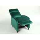 Πολυθρόνα Ανακλινόμενη ArteLibre ATRIA Πράσινο Βελούδο 67.5x90x104cm