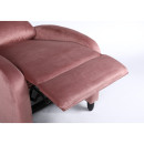 Πολυθρόνα Ανακλινόμενη ArteLibre ATRIA Σάπιο Μήλο Βελούδο 67.5x90x104cm