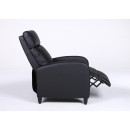 Πολυθρόνα Ανακλινόμενη ArteLibre ATRIA Μαύρο PU 67.5x90x104cm