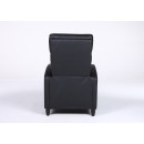 Πολυθρόνα Ανακλινόμενη ArteLibre ATRIA Μαύρο PU 67.5x90x104cm