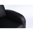 Πολυθρόνα Ανακλινόμενη ArteLibre ATRIA Μαύρο PU 67.5x90x104cm